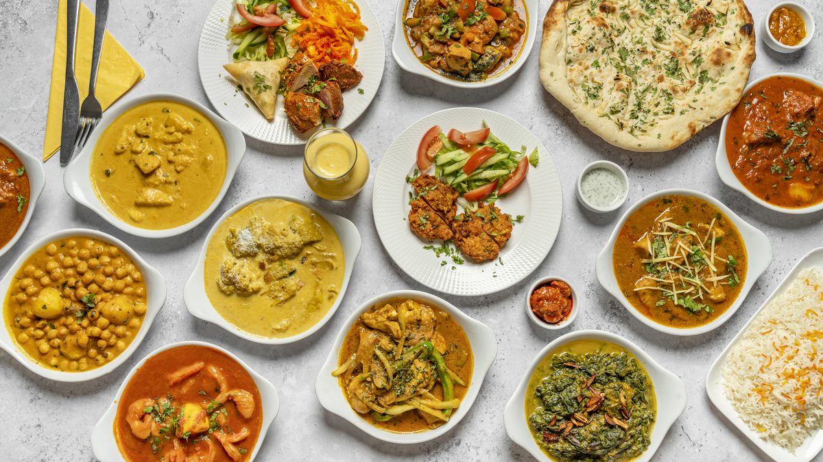 Assortment of dishes from Paradise of India